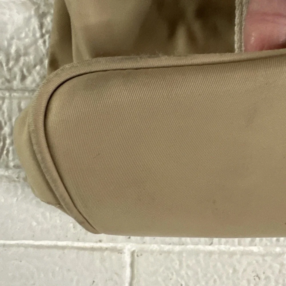 Vintage Coach Hampton nylon canvas leather bag